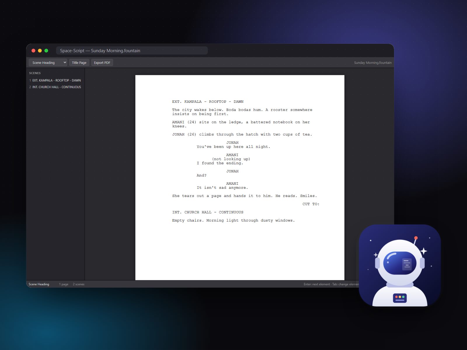 Space-Script