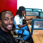 Isaac Kataryeba meeting with the FilmAid Kenya FIlm Festival Team at their FAWE House Offices in preparation for the upcoming festival FAFF18